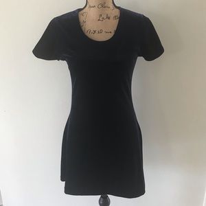 Vintage Navy blue velvet dress
